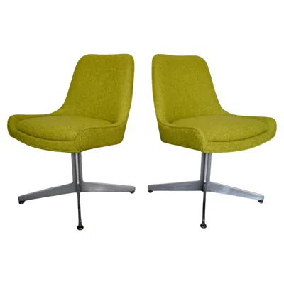 Pre-owned Herman Miller 1960's Mid-century Modern Side Chairs, A Pair In Brown