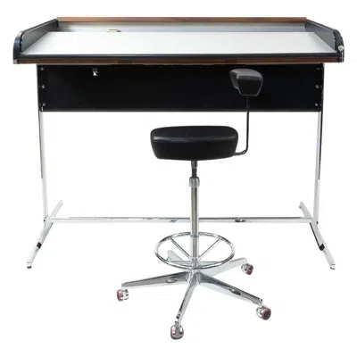 Pre-owned Herman Miller 1960s Action Office Standing Desk By George Nelson, Herman Miler Production In Brown