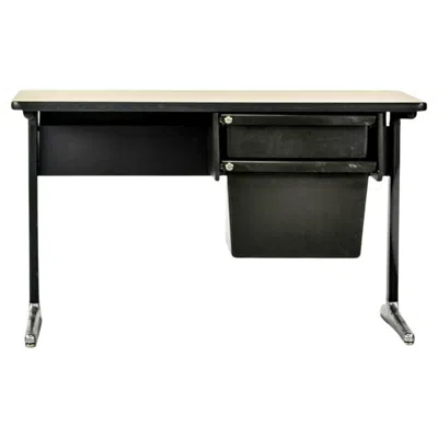 Pre-owned Herman Miller 1970s 4ft George Nelson & Robert Probst  Office Desk W/ Drawers In Brown