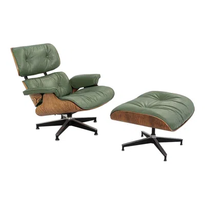 Pre-owned Herman Miller 1971 Ultra Rare Eames Lounge Chair And Ottoman In Zebrawood, Model 670 And 671 In Brown
