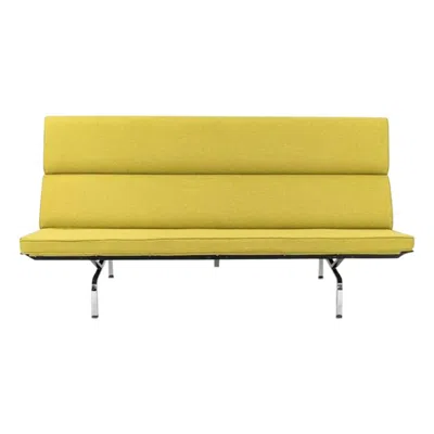 Pre-owned Herman Miller 2006  Compact Sofa By Ray And Charles Eames With New Yellow Fabric