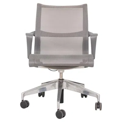 Pre-owned Herman Miller 2014 Studio 7.5 For  Setu Grey Mesh Desk Chair In Grey Mesh In Gray