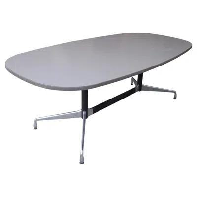 Pre-owned Herman Miller 7 Ft. Vintage  Eames Racetrack Light Grey Conference Table In Gray