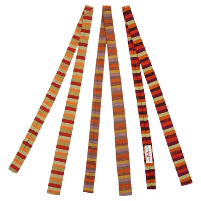 Pre-owned Herman Miller Alexander Girard For  Neck Ties. Nos. Silk. Vintage 1960s, Signed In Brown