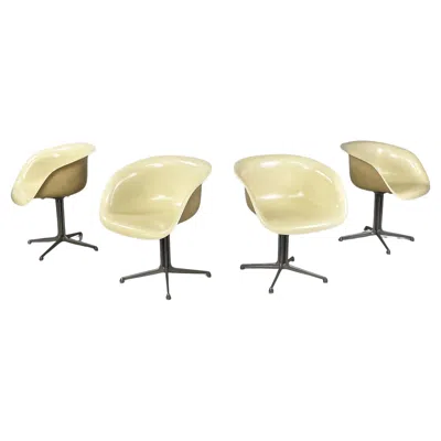 Pre-owned Herman Miller American Modern Armchairs La Fonda By Charles Eames For , 1960s In Sand