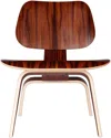 Herman Miller Brown Eames Molded Plywood Wood Base Lounge Chair In Palisander