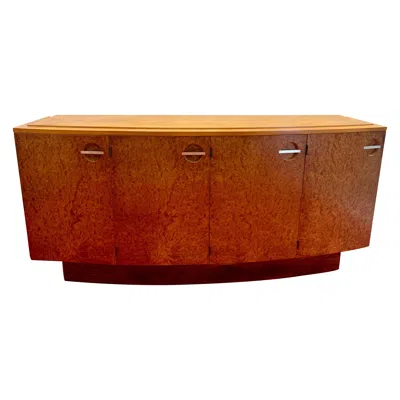 Pre-owned Herman Miller By Gilbert Rohde Art Deco Four Door 10 Drawer Buffet In Brown