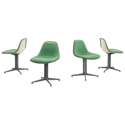 Pre-owned Herman Miller C. 1961 Set Of Four La Fonda Chairs By Charles And Ray Eames For  In Gray