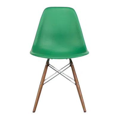 Pre-owned Herman Miller C. 2020  Eames Plastic Side Shell Chair With Walnut Dowel Base In Brown