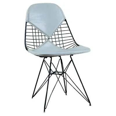 Pre-owned Herman Miller Charles And Ray Eames Dkr-2 Wire Chair For  In Gray