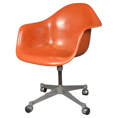 Pre-owned Herman Miller Charles & Ray Eames, Pac Armchair, Mobilier International For , 60s In Orange