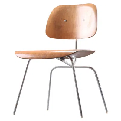 Pre-owned Herman Miller Charles Eames Dcm Dining Chair In Brown