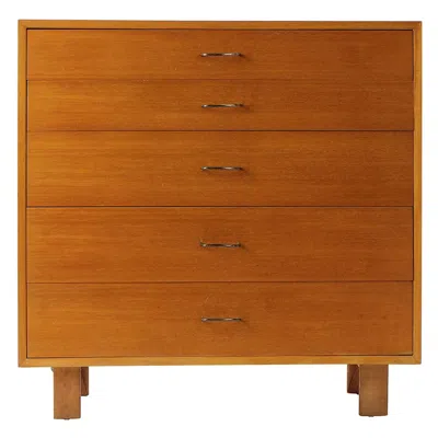 Pre-owned Herman Miller Chest Of Drawers By George Nelson For , 1950s In Brown