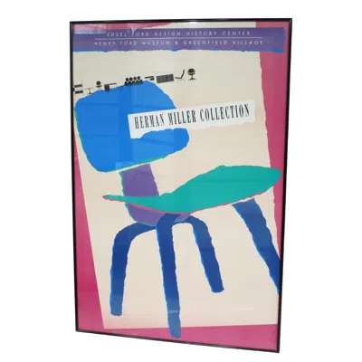 Pre-owned Herman Miller Collection Poster By Linda Powell, 1989 Limited Edition In Gray