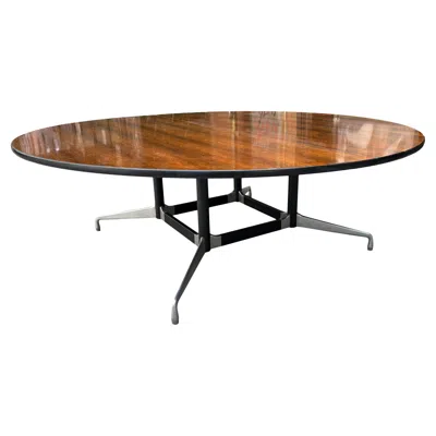 Pre-owned Herman Miller Eames For  Round Seven Foot Conference Table In Rosewood In Brown