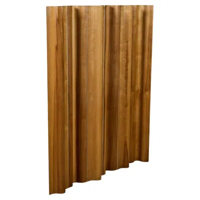 Pre-owned Herman Miller Eames Fsw-6 Folding Screen By , Curved Maple, 1960s In Brown