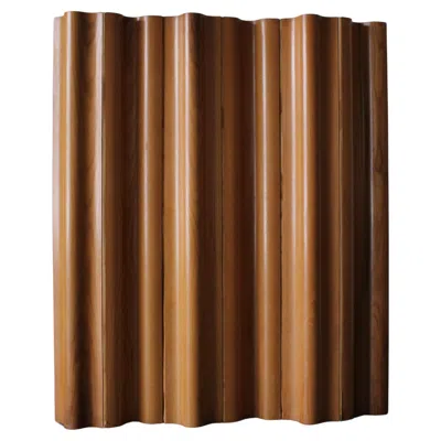 Pre-owned Herman Miller Eames Fsw-6 Folding Screen Room Divider For , 1950s In Brown