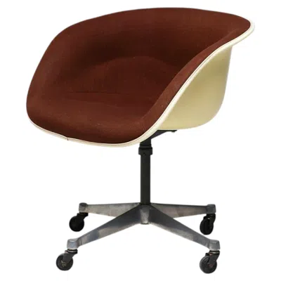 Pre-owned Herman Miller Eames La Fonda Armchair On Casters By , 1970s In Brown