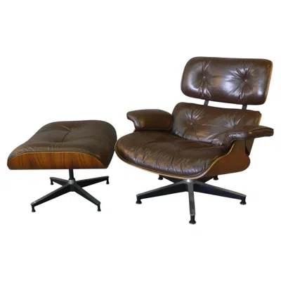 Pre-owned Herman Miller Eames Lounge Chair And Ottoman, Model 670/671, , Usa, 1970s In Brown