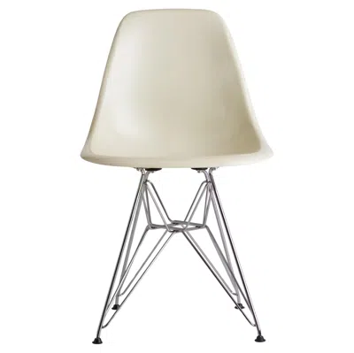 Pre-owned Herman Miller Eames Molded Fiberglass Side Chair - White