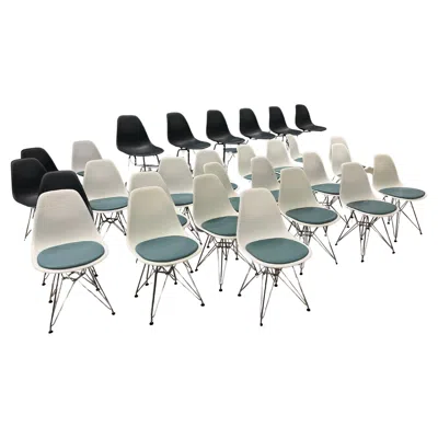 Pre-owned Herman Miller Eames Molded Plastic Side Chair Seat Pad,  Chairs, Large Quantity In Gray