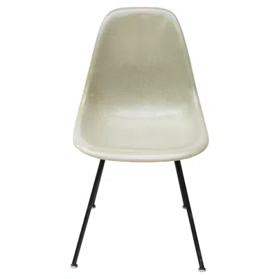 Pre-owned Herman Miller Eames Side Shell Chair In Seafoam Light On Black H Base