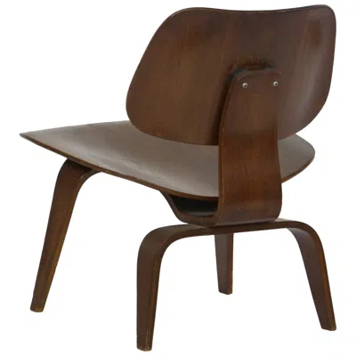 Pre-owned Herman Miller Early Eames Lcw With Evans Label In Brown