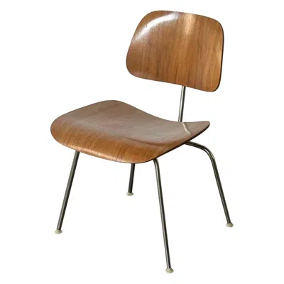 Pre-owned Herman Miller Early  Eames Dcm Dining Chair In Brown