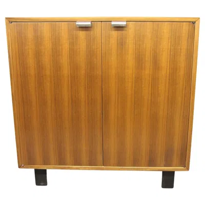 Pre-owned Herman Miller George Nelson 2 Door Cabinet In Brown