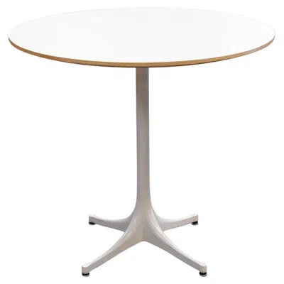 Pre-owned Herman Miller George Nelson  White Laminate Pedestal Dinette Mid Century Table
