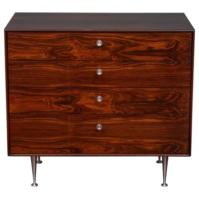 Pre-owned Herman Miller George Nelson Rosewood Thin Edge Dresser For  In Brown