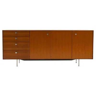 Pre-owned Herman Miller George Nelson Thin Edge Buffet/sideboard For , 1950s. Signed In Brown