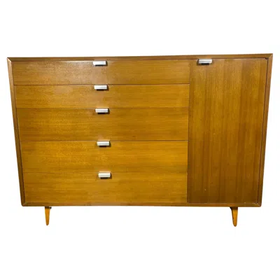 Pre-owned Herman Miller George Nelson Thin Edge Chest / Cabinet For . Classic Modernist In Brown