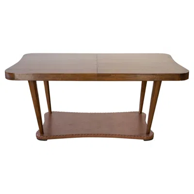 Pre-owned Herman Miller Gilbert Rohde Art Deco Dining Table For The  Paldao Series In Brown