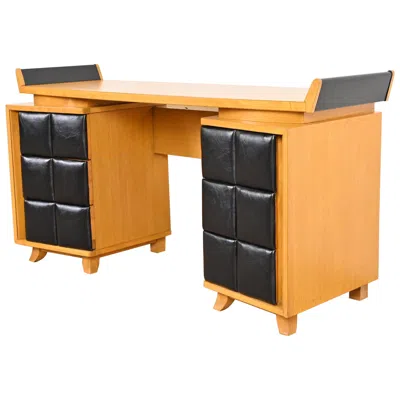Pre-owned Herman Miller Gilbert Rohde For  Art Deco Vanity Or Desk, 1930s In Brown