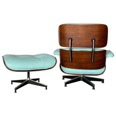 Pre-owned Herman Miller Gorgeous Custom  Eames Lounge And Ottoman With New Leather In Brown