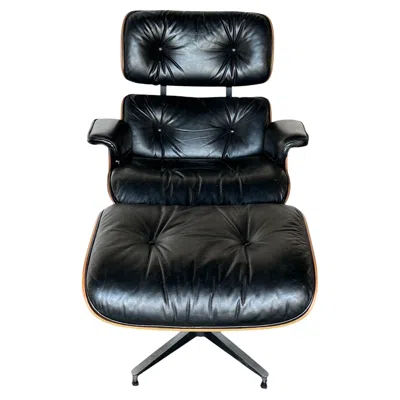 Pre-owned Herman Miller Gorgeous Restored Eames  Lounge Chair And Ottoman In Brown