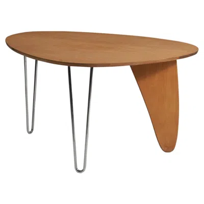 Pre-owned Herman Miller Isamu Noguchi, Early "rudder" Table, Birch, Steel, , 1950s In Brown