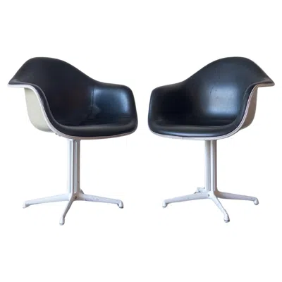 Pre-owned Herman Miller La Fonda Chairs By Charles & Ray Eames For , 1960s In Black