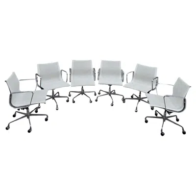 Pre-owned Herman Miller Mcm  Eames White Mesh Low Back Office Chairs - 6