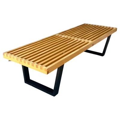 Pre-owned Herman Miller Mcm Platform Slat Bench Or Coffee Table By George Nelson For  In Brown