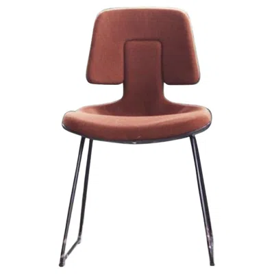 Pre-owned Herman Miller Mcm Post Modern  Vitraviva / Viwtralux Wool Eames Chair 1970s In Brown