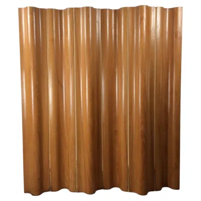 Pre-owned Herman Miller Mid Century Modern Folding Room Screen By Charles Eames For  In Brown