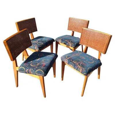 Pre-owned Herman Miller Mid Century Modern George Nelson For  Dining Chairs In Beech #4669 In Brown