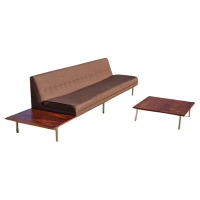 Pre-owned Herman Miller Mid Century Modern Sofa With Side Tables George Nelson For  In Brown