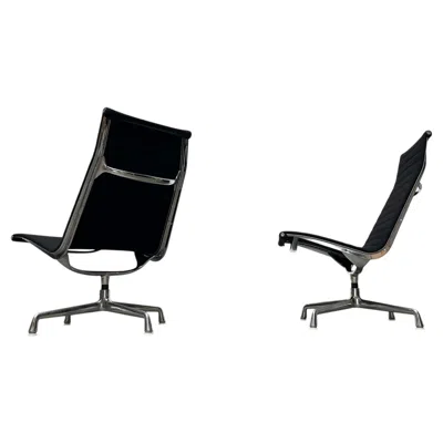 Pre-owned Herman Miller Mid-century Modern Ea 116 Aluminium Chairs Charles Ray Eames  Vitra In Black