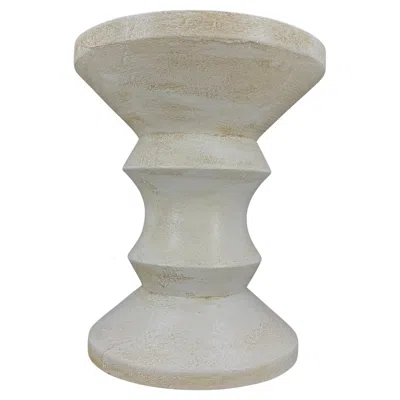 Pre-owned Herman Miller Mid-century Wood Stool Or Side Table In The Style Of  In Brown