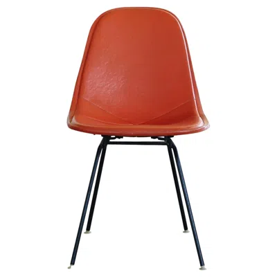 Pre-owned Herman Miller Original Eames Dkx-1 Side Chair In Orange Leather For , 1960s