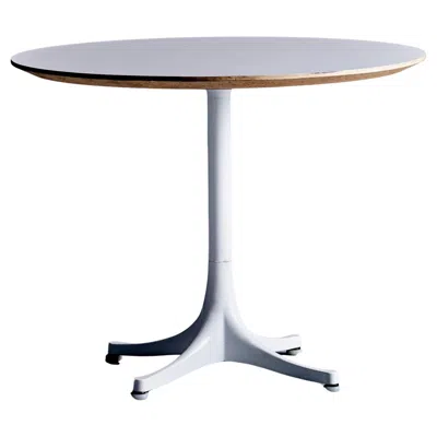 Pre-owned Herman Miller Pedestal Side Coffee 5452 Table By George Nelson For  In Gray