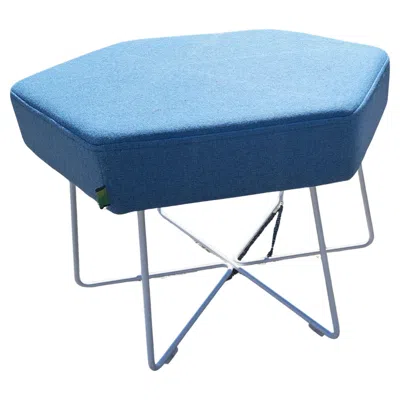 Pre-owned Herman Miller Pollen Stool/ottoman By  For Nought One In Blue